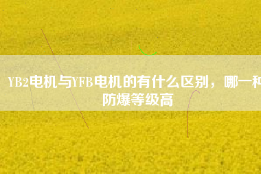 YB2電機與YFB電機的有什么區(qū)別，哪一種防爆等級高